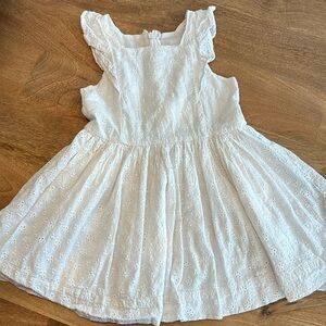 Petit Bateau white eyelet dress